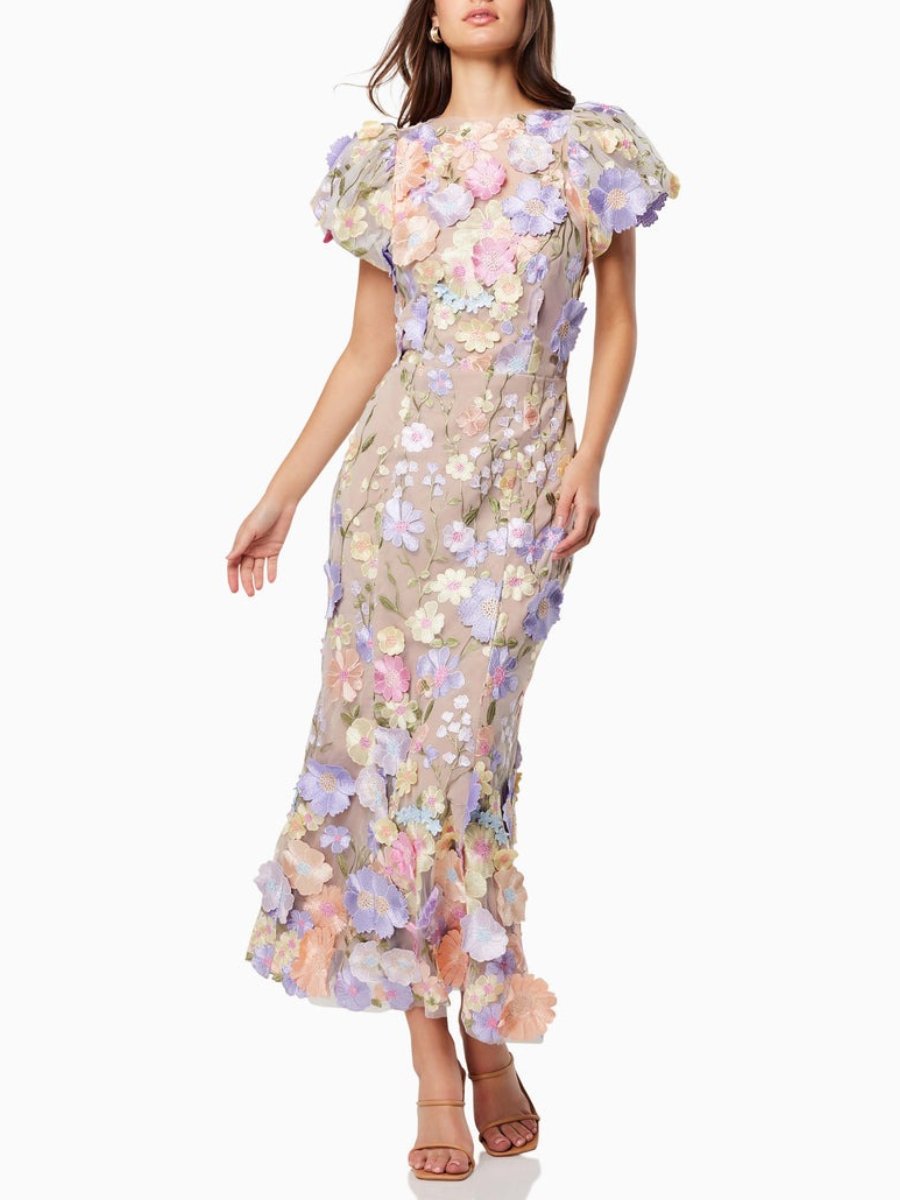 Floralina - Floral Lace Maxi Dress