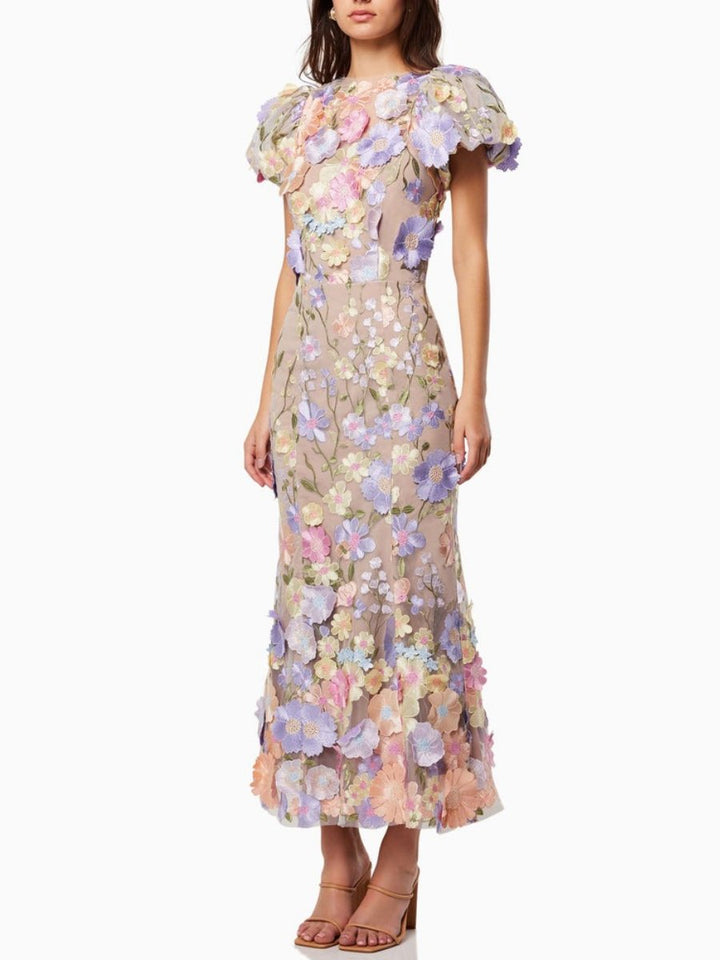 Floralina - Floral Lace Maxi Dress