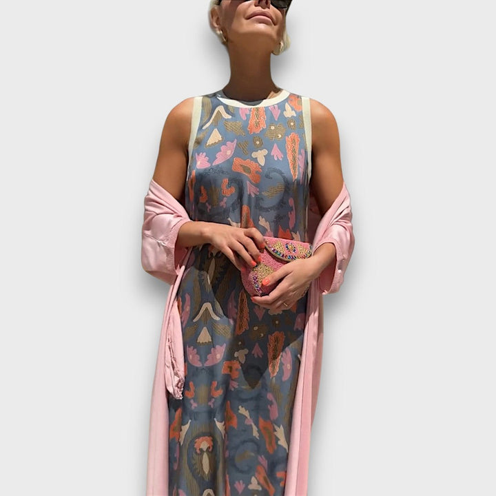 Alora Maxi Dress with Cardigan for the Perfect Look, view 6 - Elena Harper