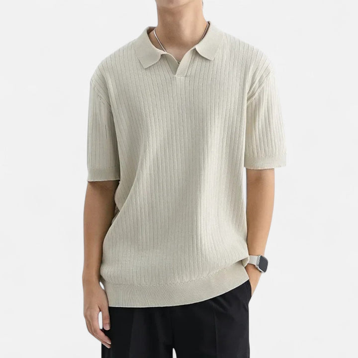 Men's Ribbed Polo - Elena Harper