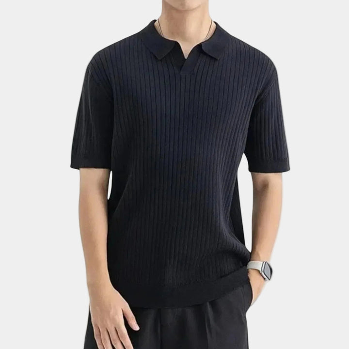Men's Ribbed Polo