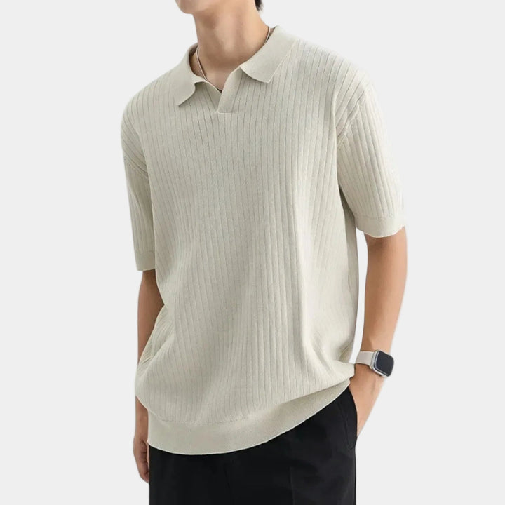 Men's Ribbed Polo - Elena Harper