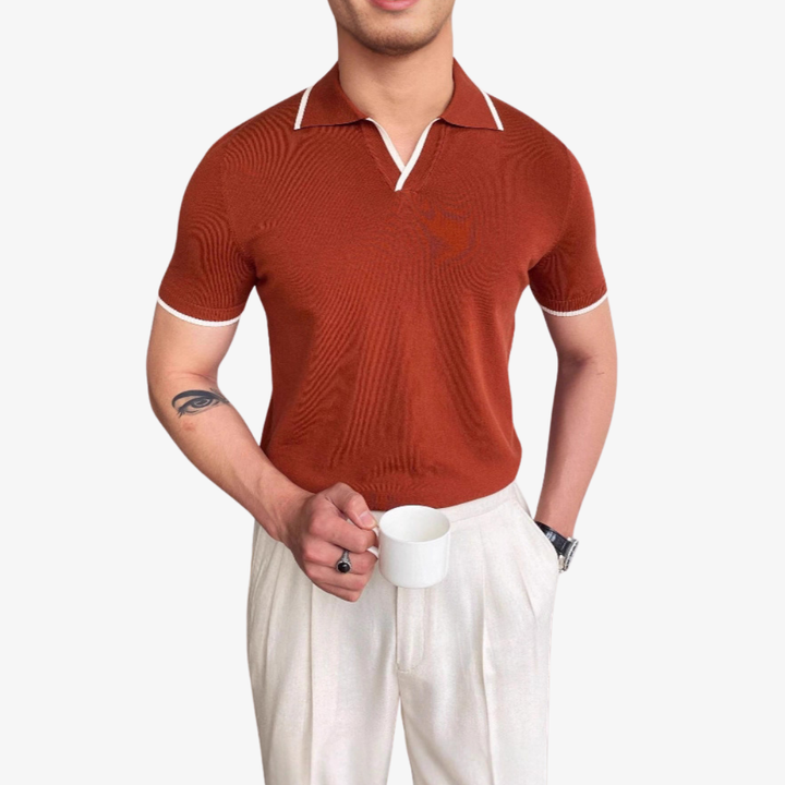 Men's Contrast Polo