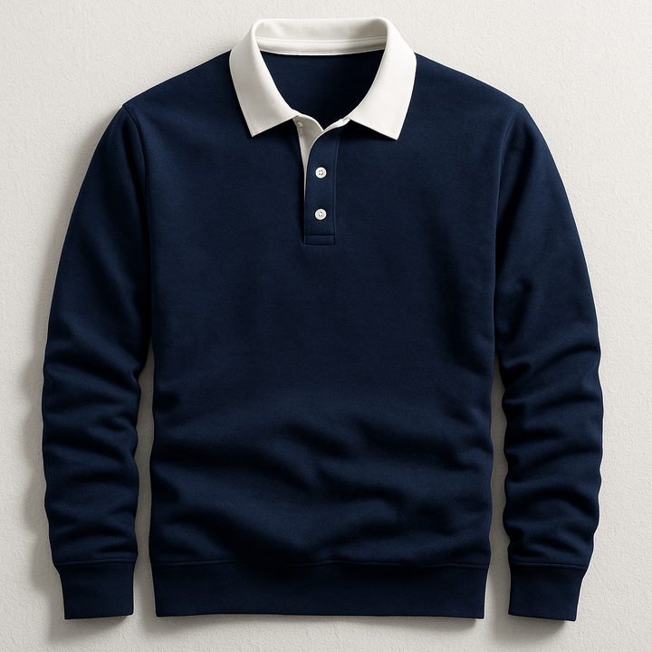 Men's Polo with Button Placket