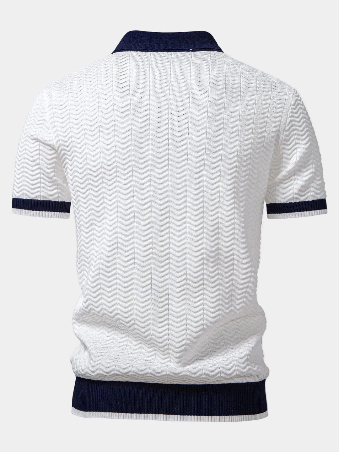 Men's Textured Knit Polo