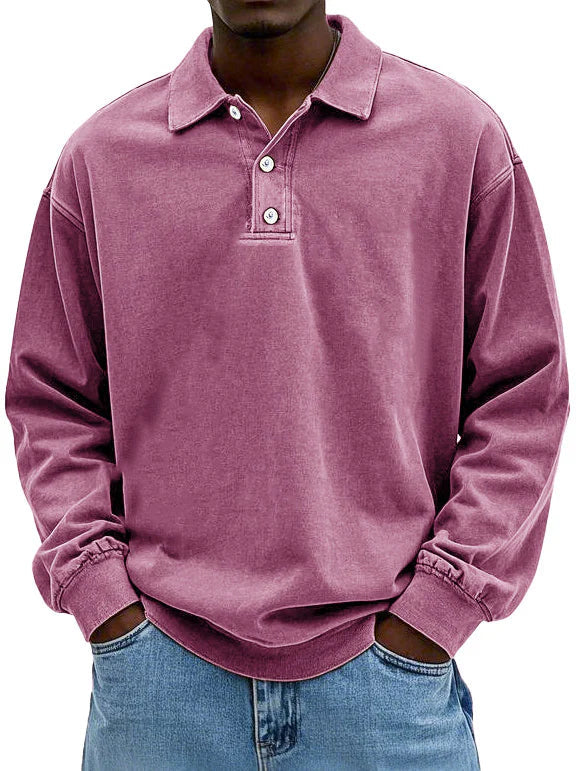 Maxime | Stylish Long-Sleeved Polo Shirt