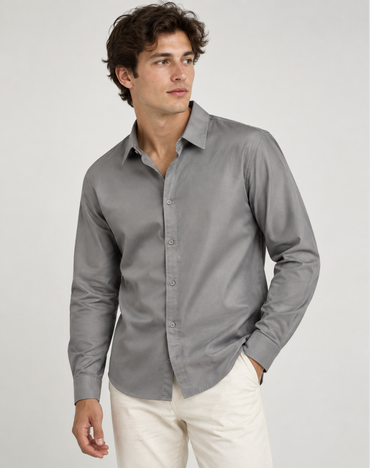 Men's Shirt with Stretch and Anti-Crease