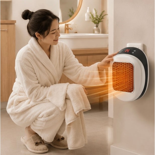 Portable Electric Heater 600w Compact Fast Heating Device With Remote Control For Efficient Warmth