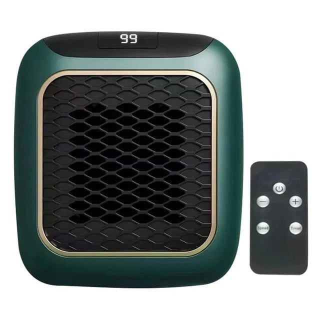 Portable Electric Heater With Wall Plug Space Design Cool-to-Touch Casing Automatic Shut-Off Whisper-Quiet Operation