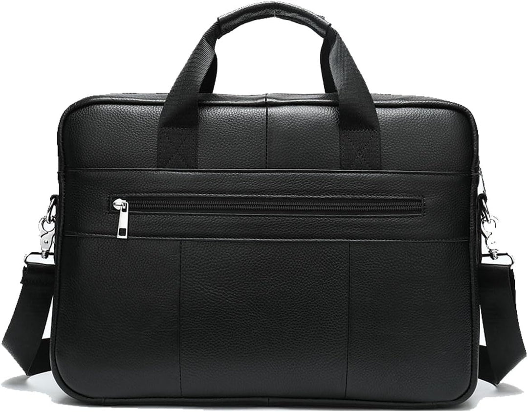 Men's Leather Business Briefcase - 15 inch Laptop Bag