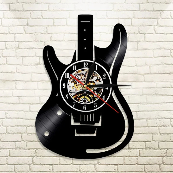 Guitar Vinyl Wall Clock - Elena Harper