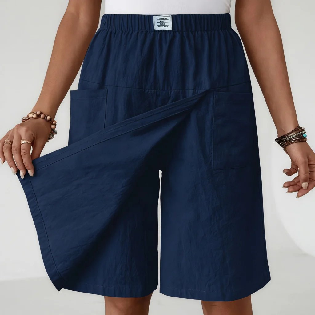 Women's Elastic Active Shorts with Pockets for Ultimate Comfort