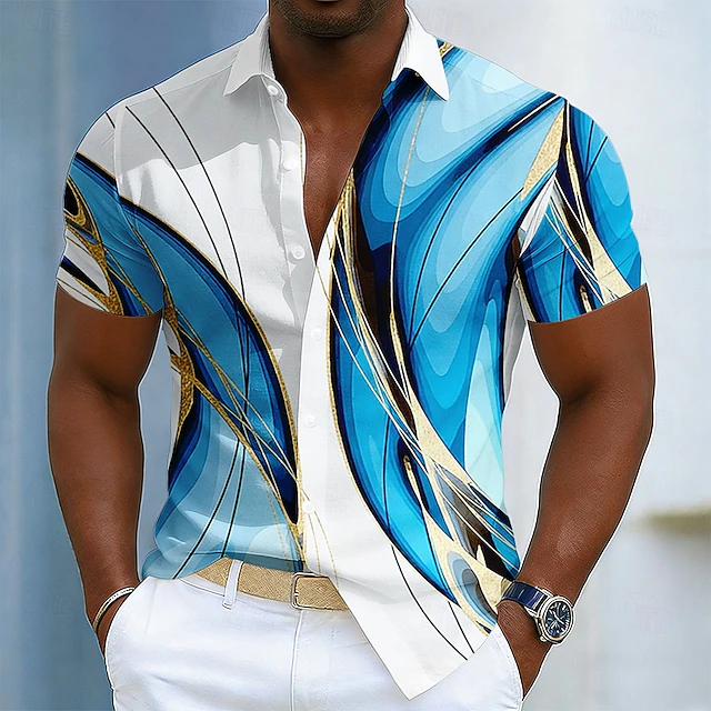 Lovren Printed Short Sleeve Shirt - Elena Harper