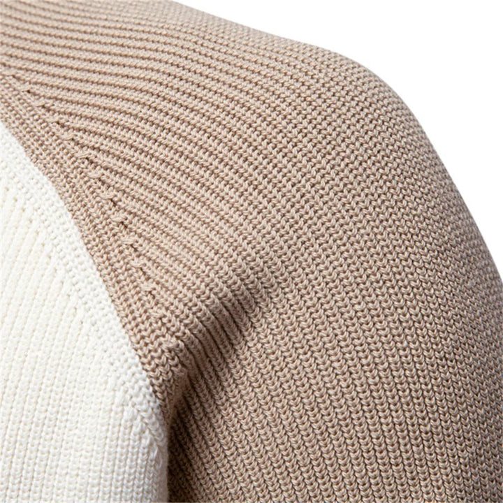 Men's Zip Neck Knit Sweater