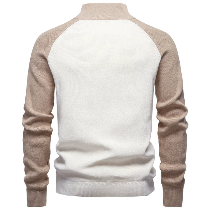 Men's Zip Neck Knit Sweater