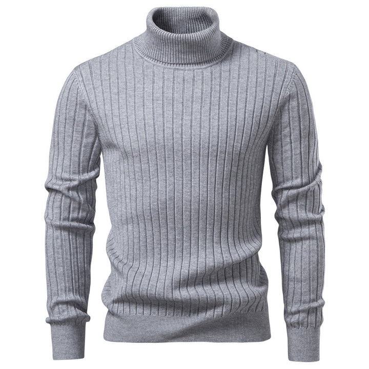 Men's Ribbed Turtleneck Sweater