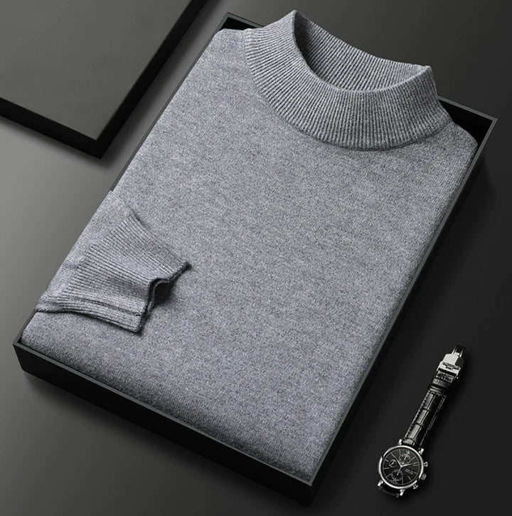 Classic High Neck Sweater for Men