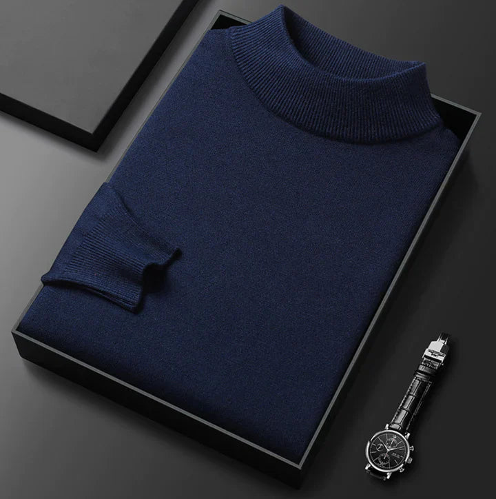Classic High Neck Sweater for Men
