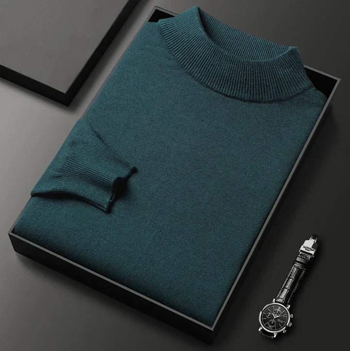 Classic High Neck Sweater for Men