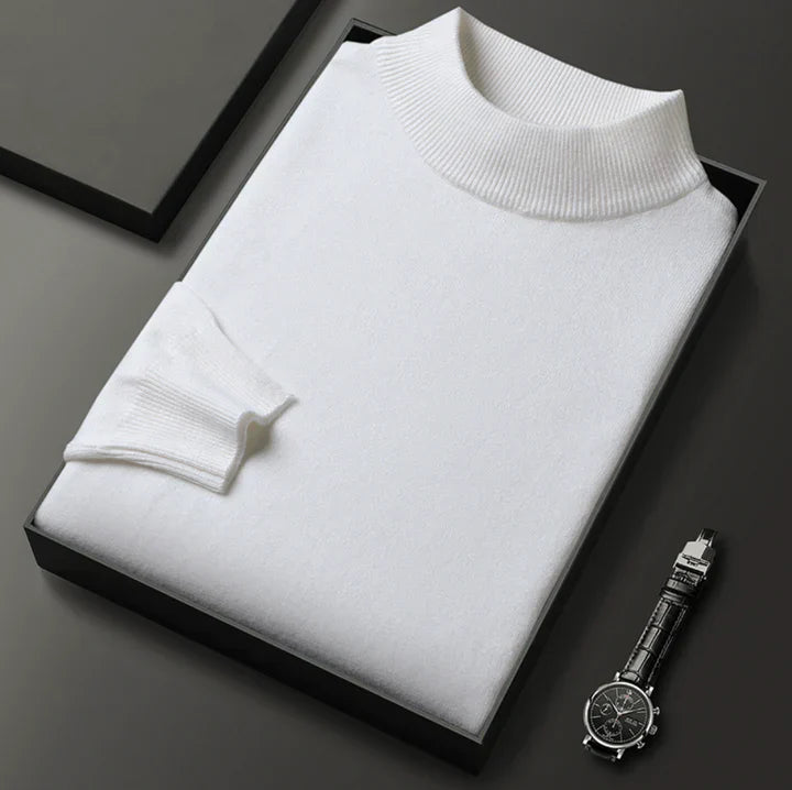 Classic High Neck Sweater for Men