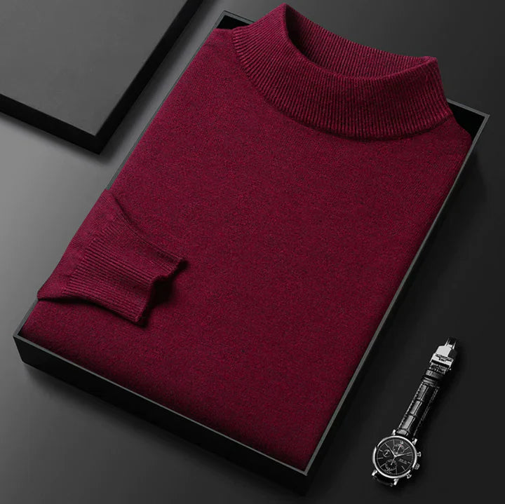 Classic High Neck Sweater for Men