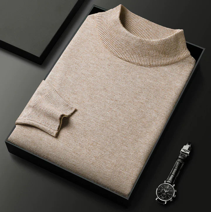 Classic High Neck Sweater for Men