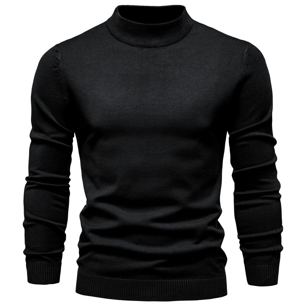 Men's Fine Knit Turtleneck Sweater, Slim Fit