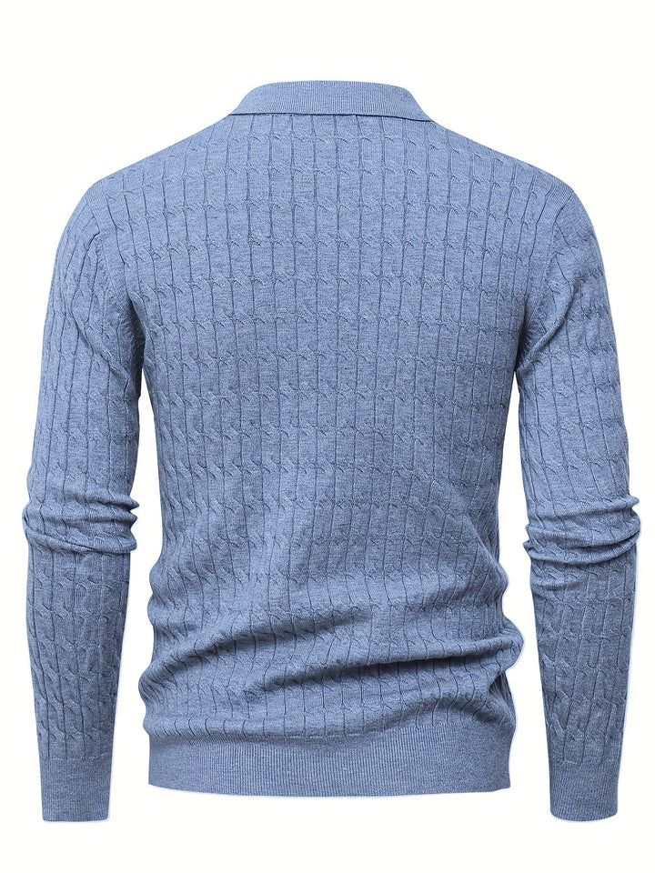 Men's Polo Neck Sweater
