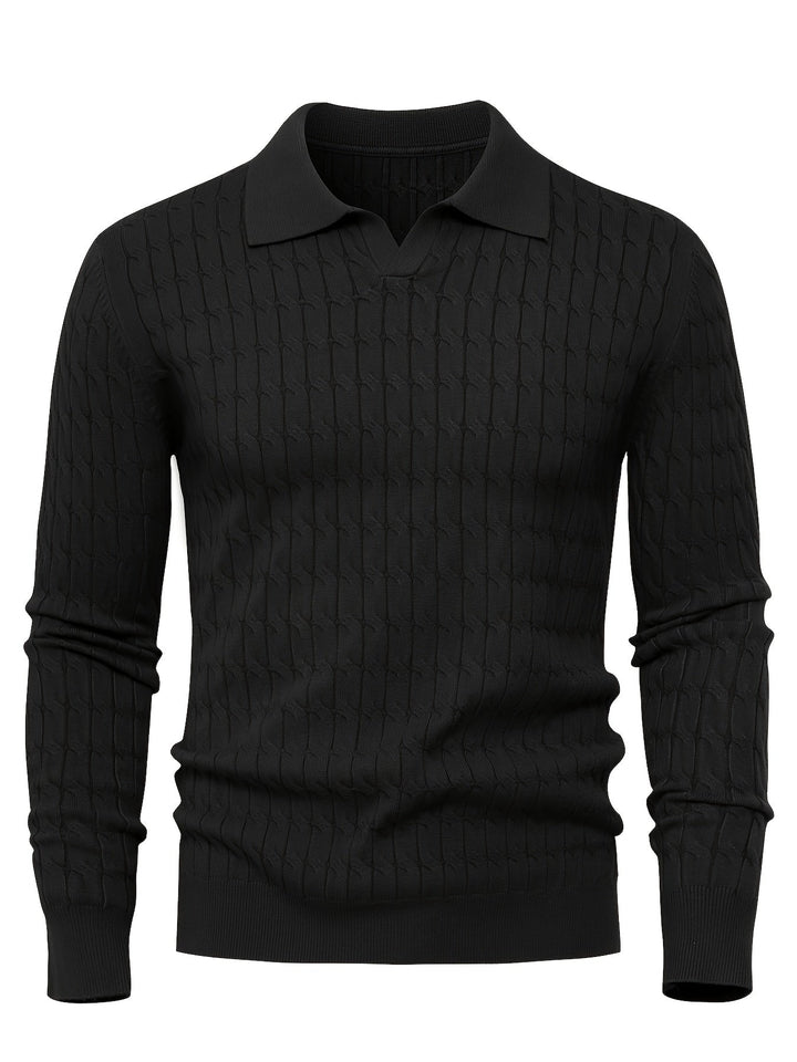 Men's Polo Neck Sweater