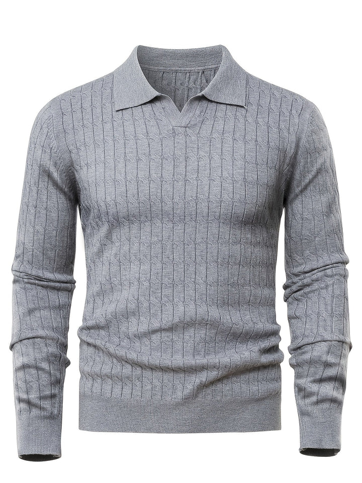 Men's Polo Neck Sweater