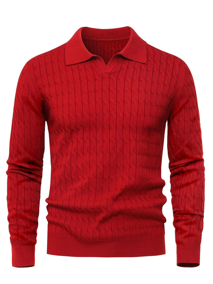 Men's Polo Neck Sweater