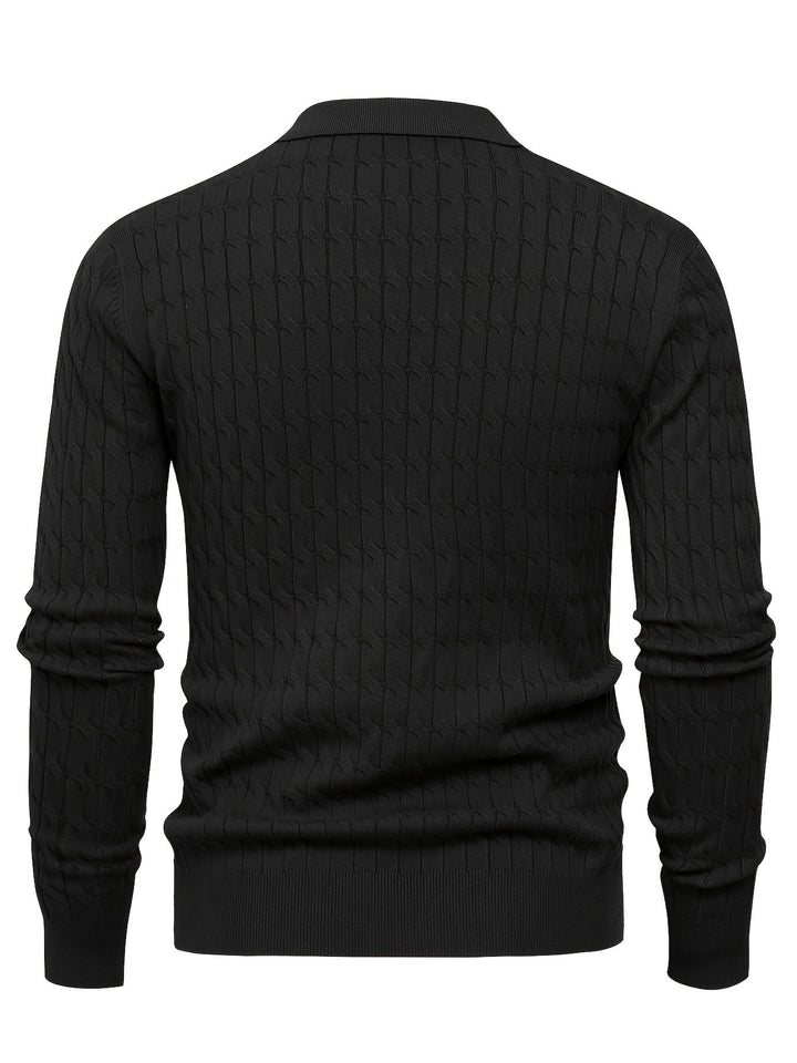 Men's Polo Neck Sweater