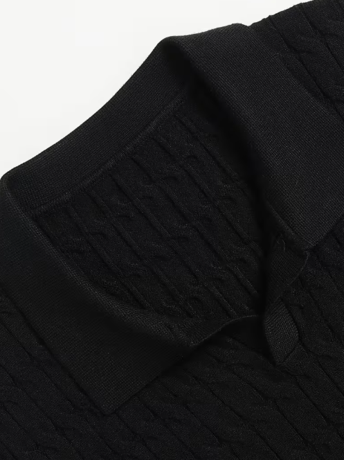 Men's Polo Neck Sweater