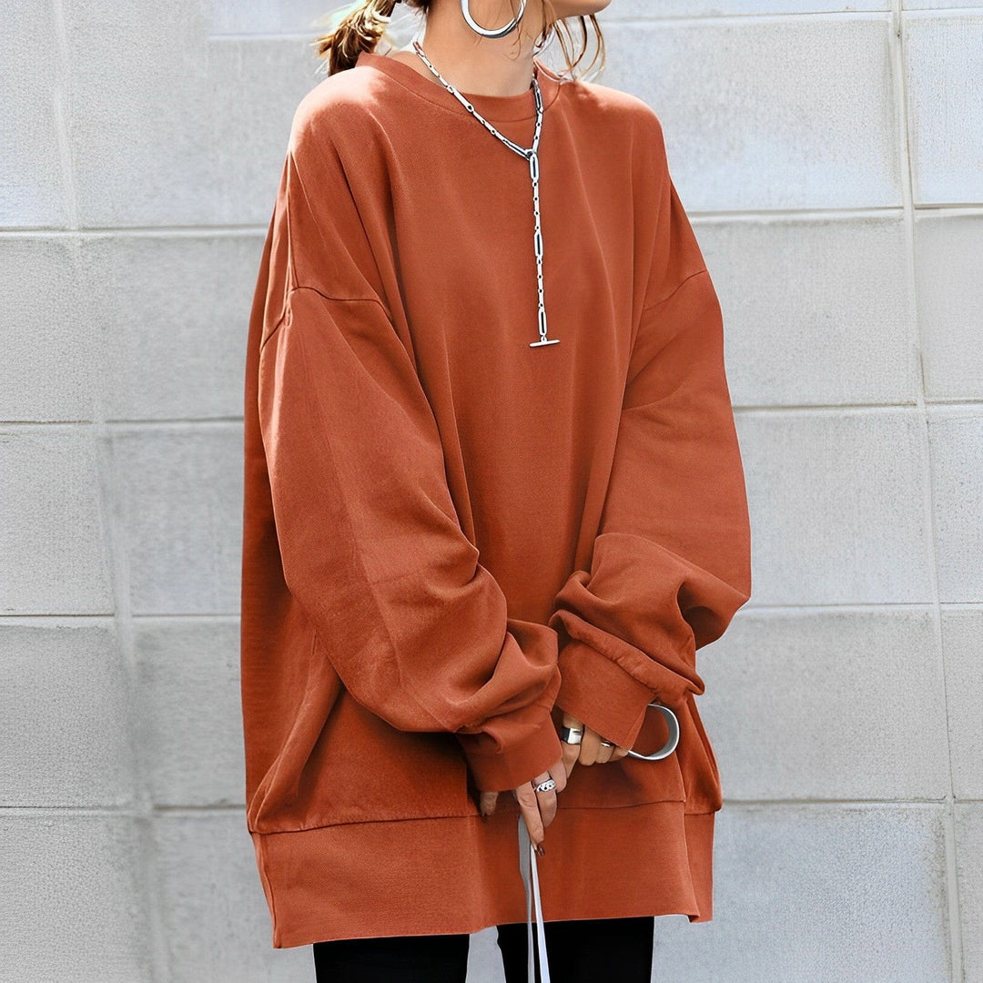 Oversized Women's Round Neck Sweater