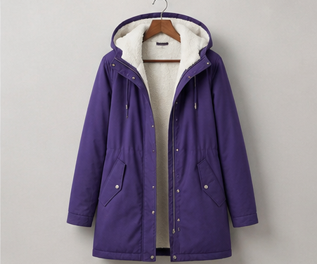 WINTER PARKA WITH FLEECE LINING FOR WOMEN