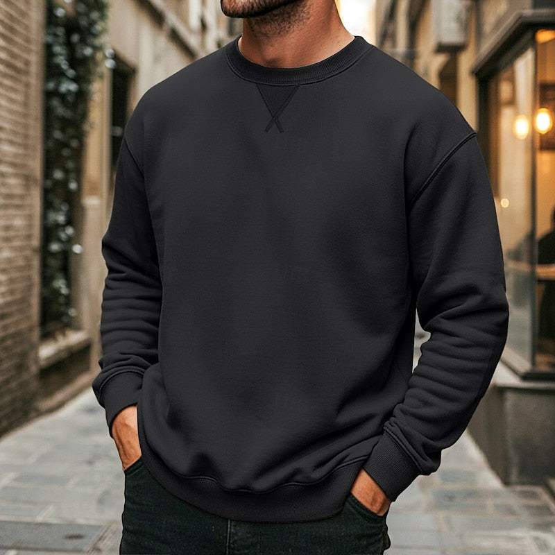 Easton Classic Crew Neck Sweatshirt, view 7 - Elena Harper