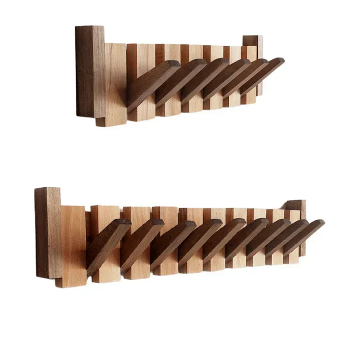 Wooden Piano-Style Coat Rack - Melodia