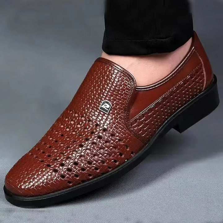 Leopoldo Elegant Woven Loafer, view 2 - Elena Harper