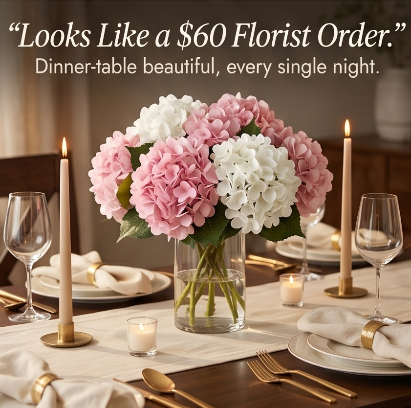 Bloomvera Realistic Silk Hydrangea Bouquet - Elena Harper