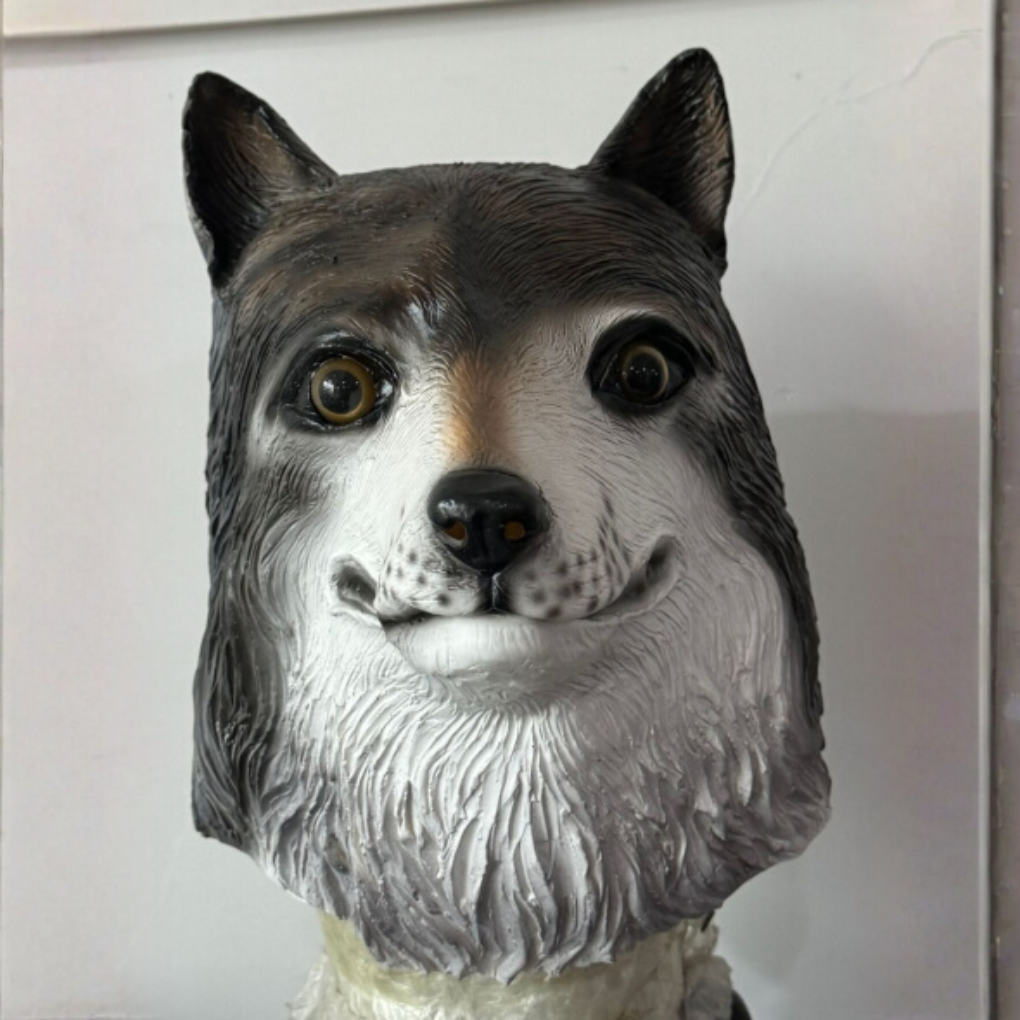 Unisex Realistic Wolf Mask for Adults