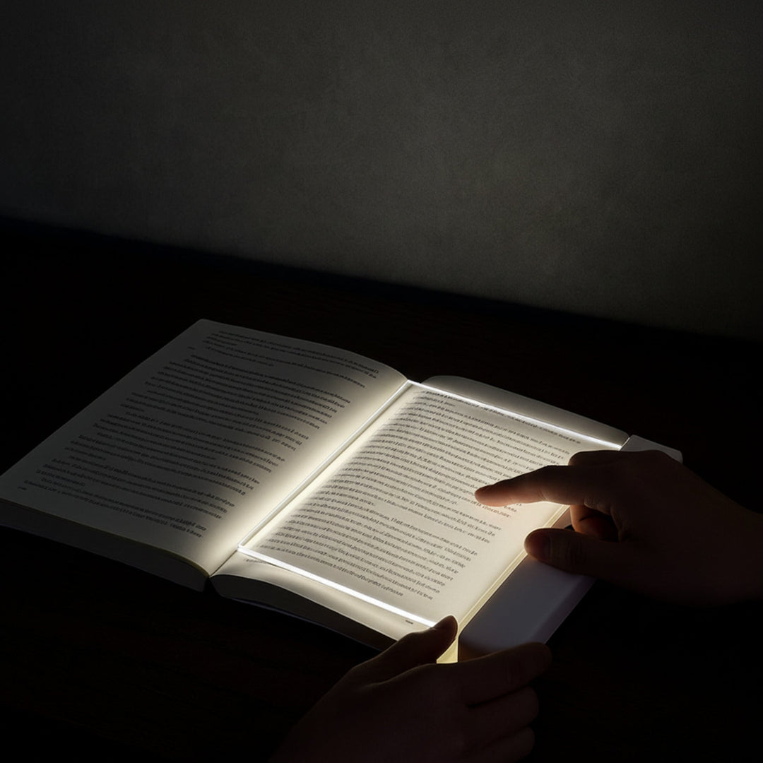 Rechargeable Thin Flat Panel LED Book Light