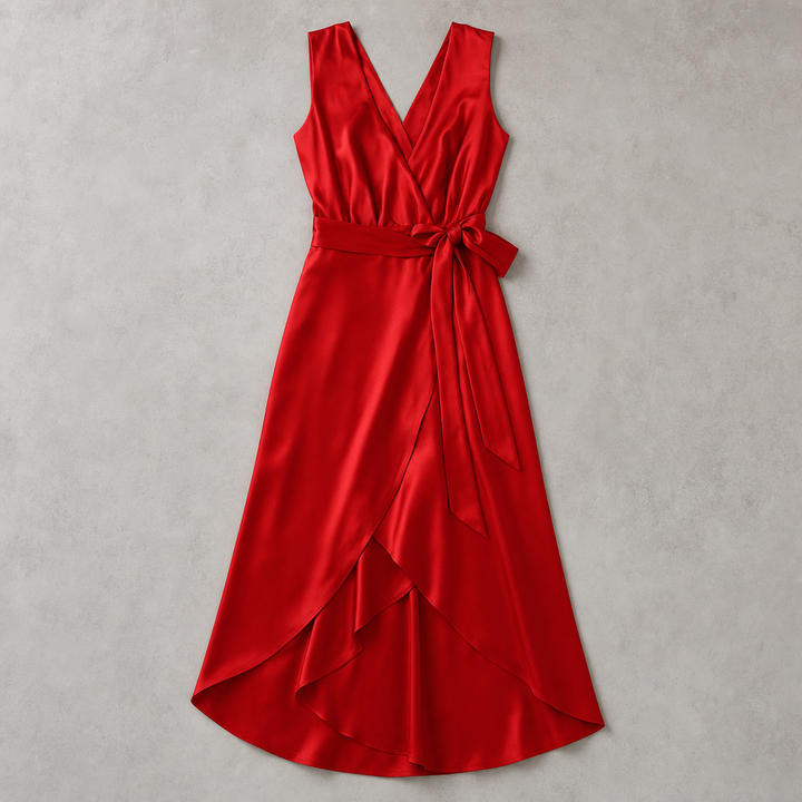 The Amalfi Wrap Maxi Dress