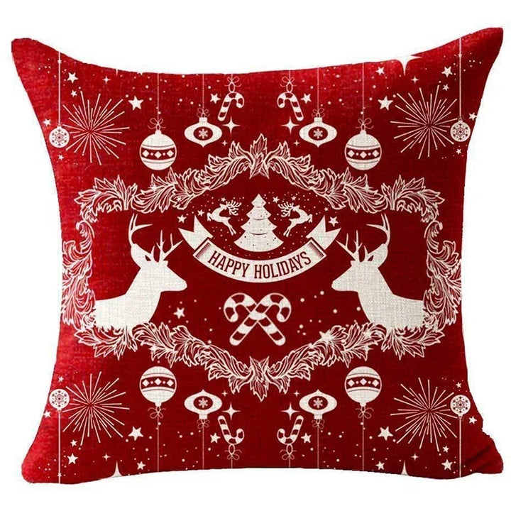 Red Christmas Throw Pillow - Elena Harper