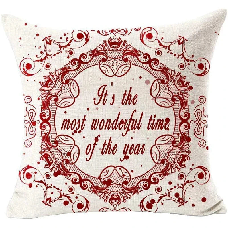 Red Christmas Throw Pillow