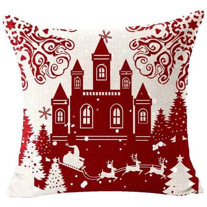 Red Christmas Throw Pillow