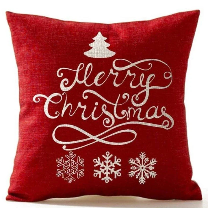 Red Christmas Throw Pillow, view 5 - Elena Harper