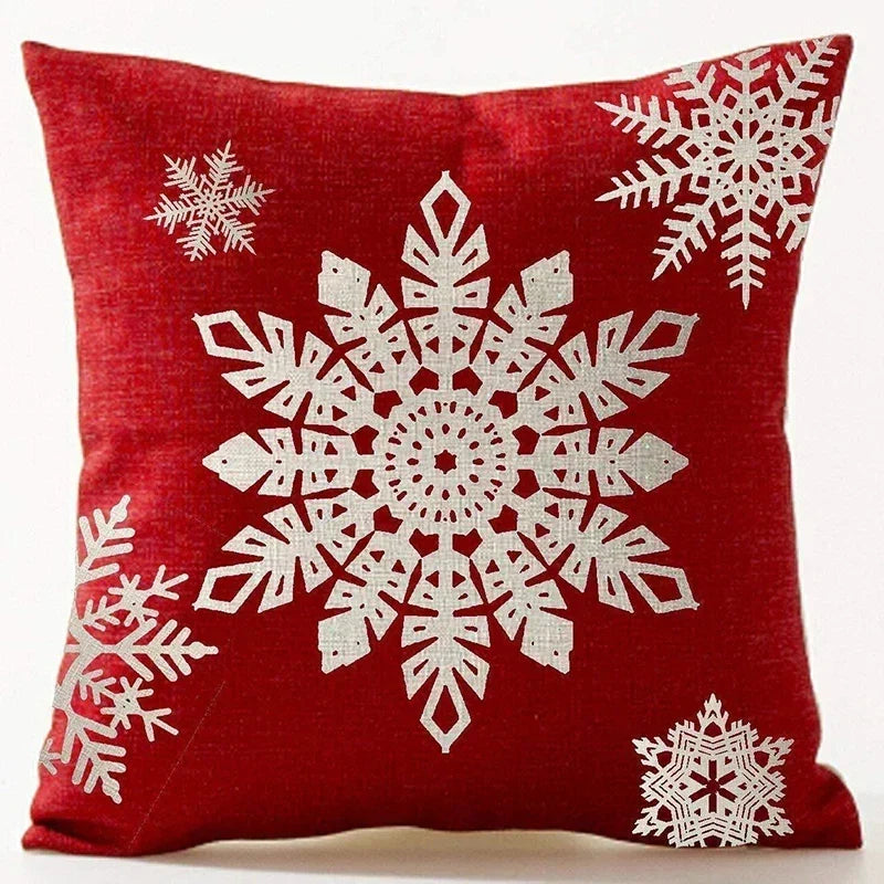 Red Christmas Throw Pillow, view 7 - Elena Harper