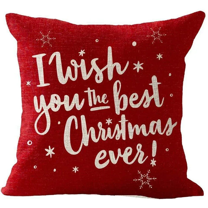 Red Christmas Throw Pillow, view 9 - Elena Harper