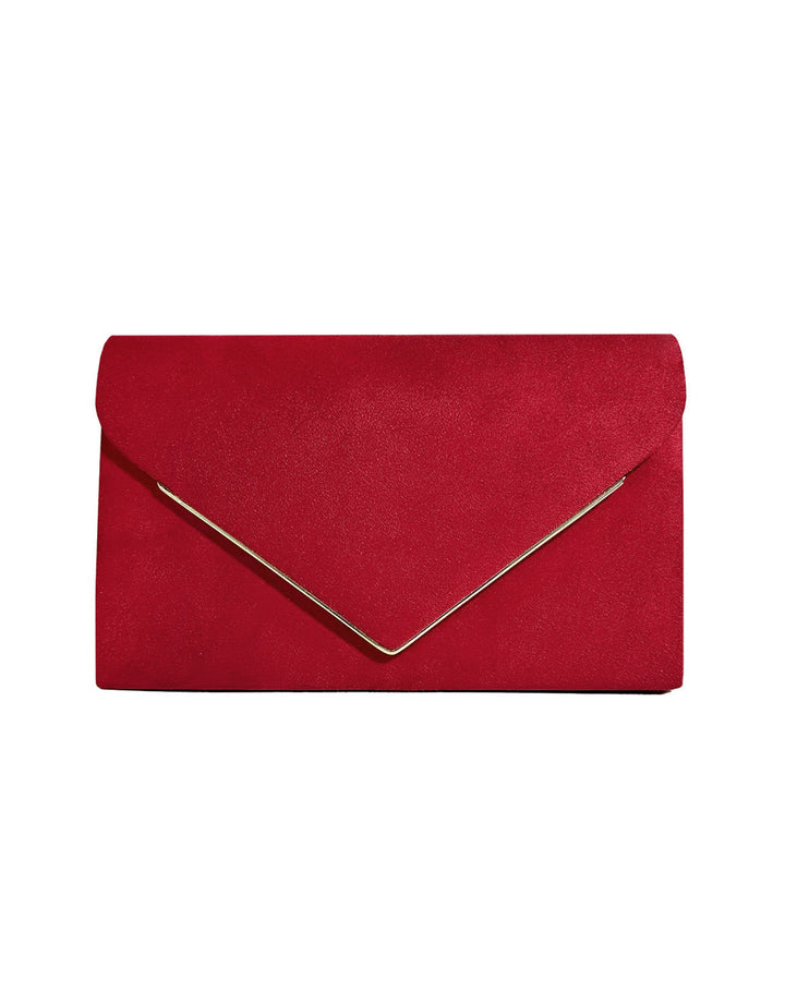 Secret Suede-style Velvet Envelope Handbag - Elena Harper