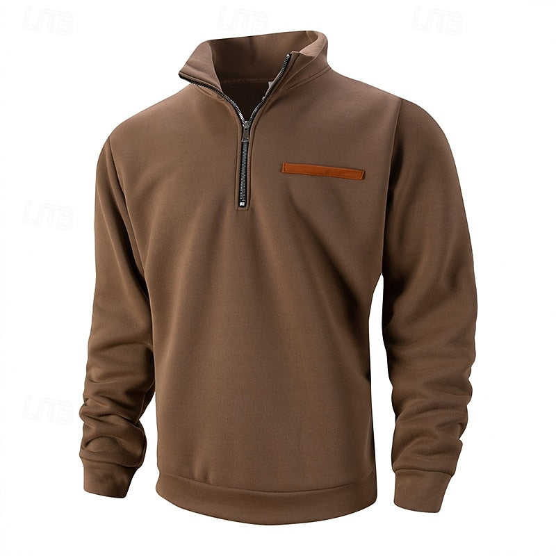 Refined Quarter-Zip Pullover